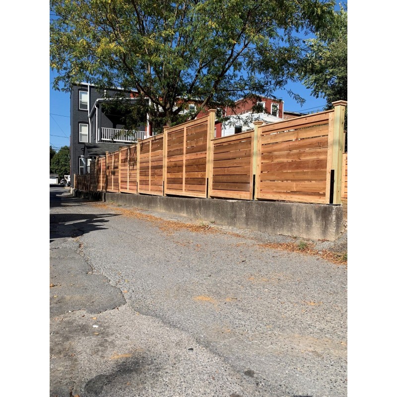 4' and 6' Tall Chiswick with 1x6 horz. pickets 4' and 6' Tall Chiswick with 1x6 horz. pickets