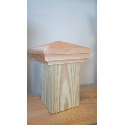 Red Cedar Pyramid Cap - 4"x4"