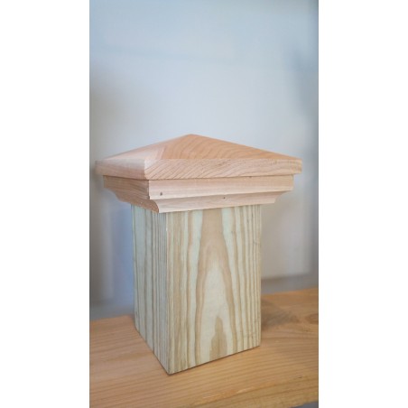 Red Cedar Pyramid Cap - 4"x4"