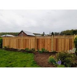 Buckingham Style 6' FRAMED FENCE WITH LATTICE