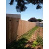 Gate with double strap hinges.