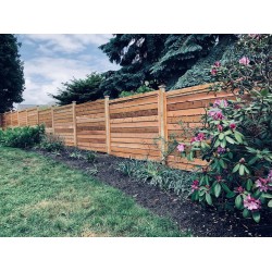 6' FRAMED HORIZONTAL BOARD FENCING