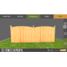 Liverpool Style Convex Solid Board Fence