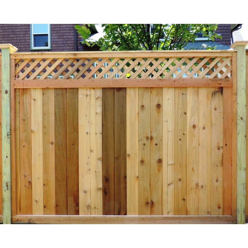 Buckingham Style 6' FRAMED FENCE WITH LATTICE Buckingham Style 6' FRAMED FENCE WITH LATTICE
