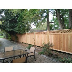 Buckingham Style 6' FRAMED FENCE WITH LATTICE