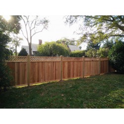 Buckingham Style 6' FRAMED FENCE WITH LATTICE